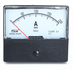 Ampèremètre à panneau analogique AC 0-200A, jauge DH-670