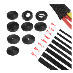tressée Gaine cache câble 20mm par mètre