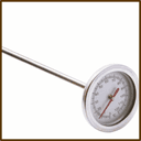 Thermomètre de sol en acier inoxydable 50cm