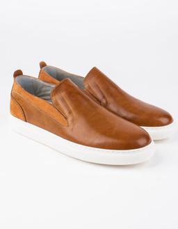 Slip-on en cuir Leo CU10 Camel