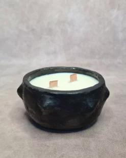 YASMINA Bougie artisanale en céramique & cire de soja parfumée au jasmin