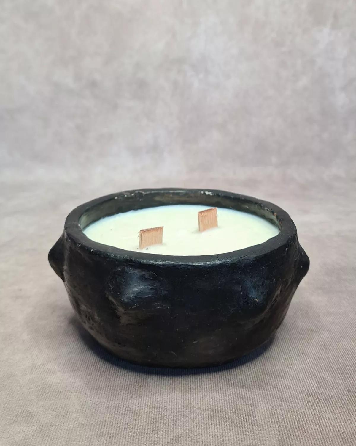 Anaspika Bougie jasmin artisanale céramique YASMINA Poterie de Sejnane