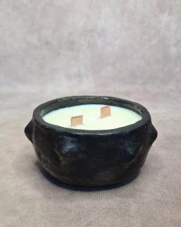 Anaspika Bougie jasmin artisanale céramique YASMINA Poterie de Sejnane