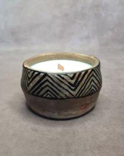 HARMONIE Bougie artisanale en terre cuite cire de soja & jasmin
