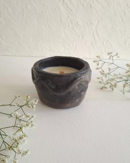 Anaspika Bougie artisanale rechargeable ECLIPSE ELEGANCE Jasmin & poterie Sejnane