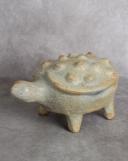 Anaspika Tortue poterie de Sejnane fait main TORTUSAGE Sculpture terre cuite