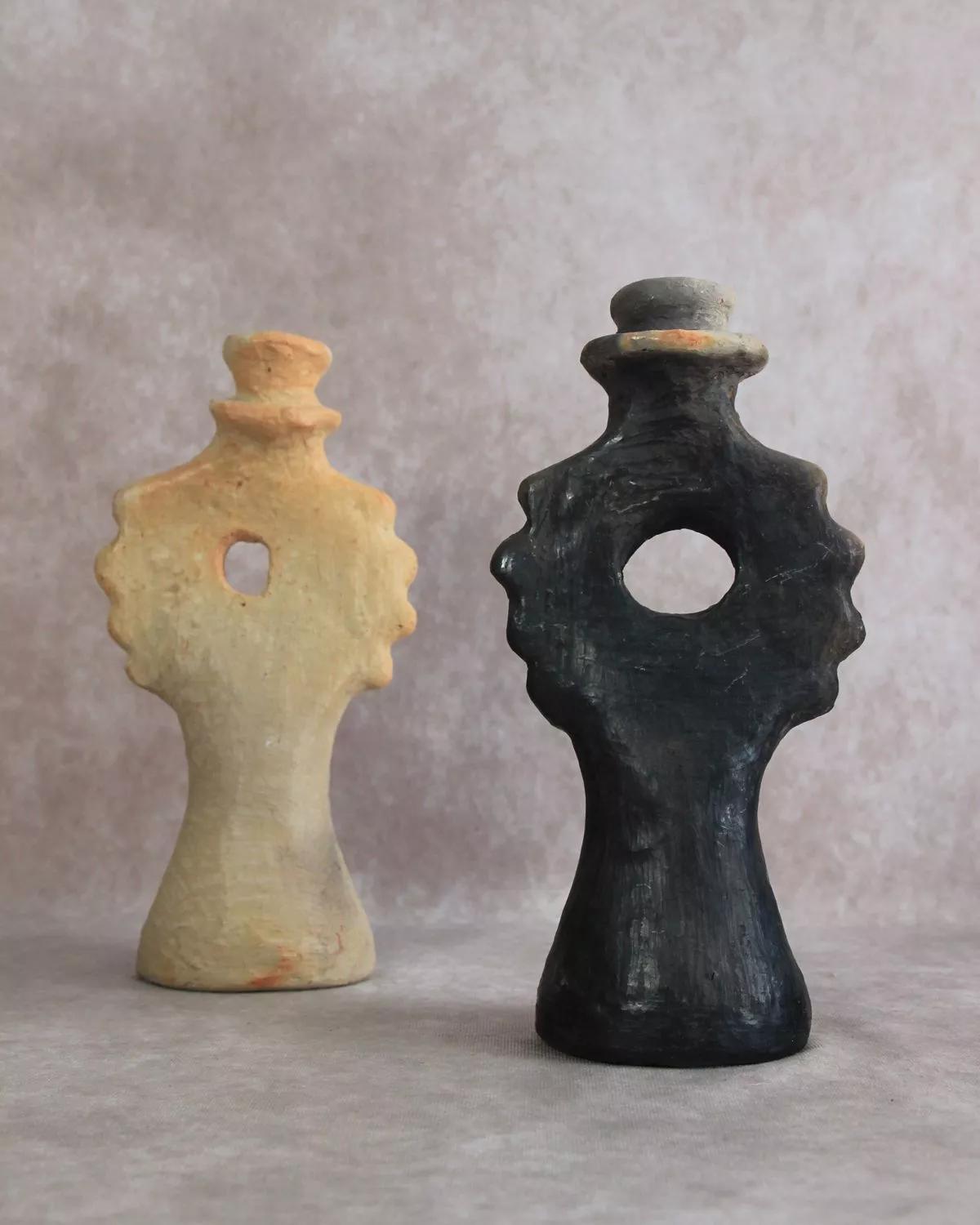 Anaspika Porte-bougie céramique artisanal SOLA Poterie de Sejnane fait main