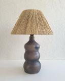 Lampe céramique à poser CIARA Poterie Sejnane & fibres naturelles