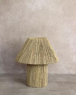 Anaspika Lampe artisanale en fibres naturelles DORI Fait main en