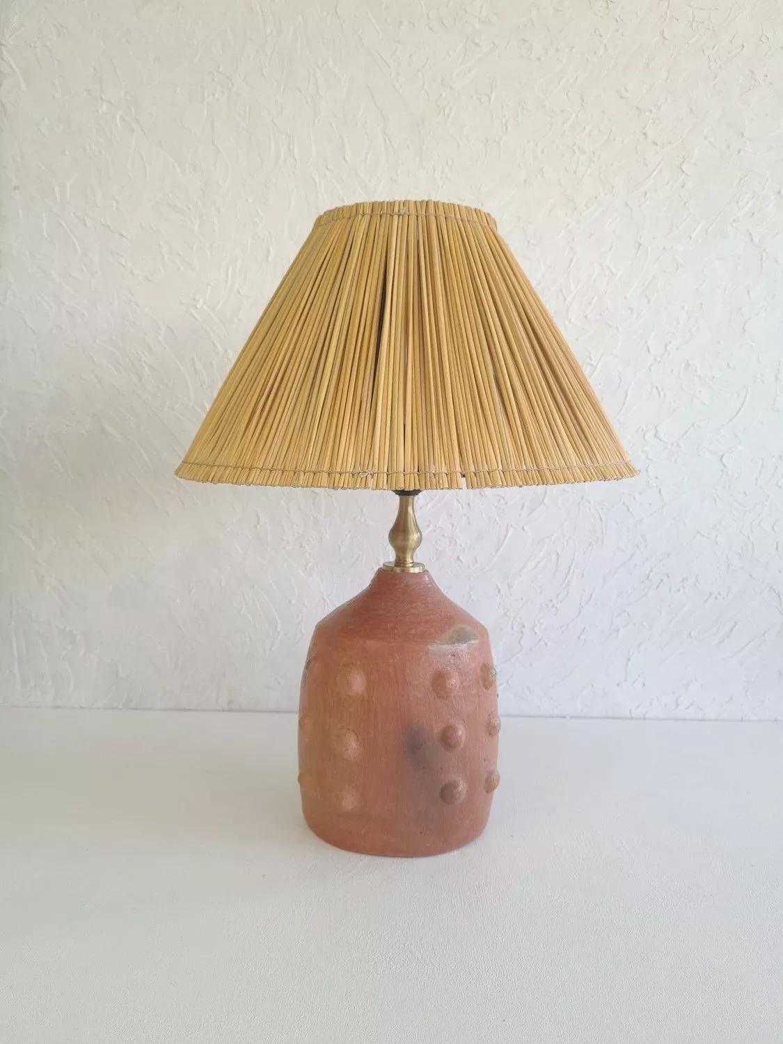 Anaspika Grande lampe artisanale terre cuite RUSTIKA Céramique Sejnane