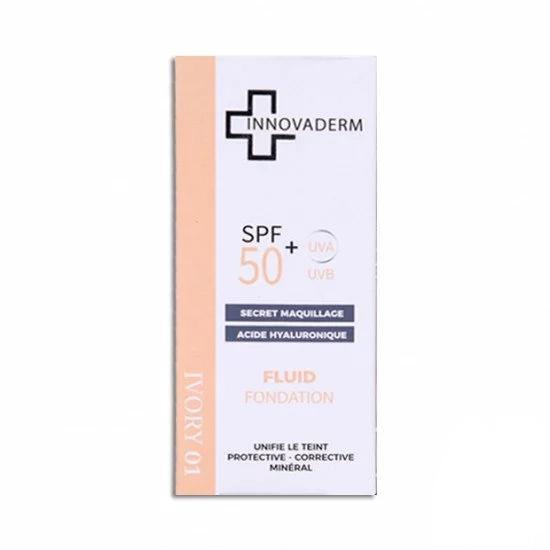 Innovaderm Fond de Teint FLUID 01 Minéral Ivory SPF50+