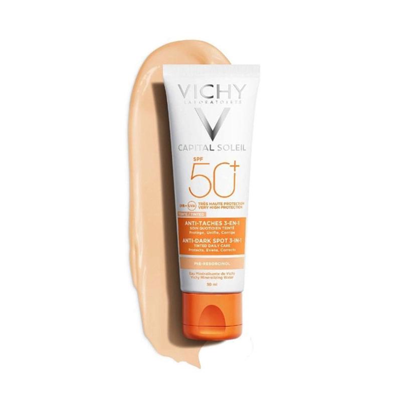 VICHY CAPITAL SOLEIL SOIN ANTI TACHES TEINTEE 3EN1 SPF50
