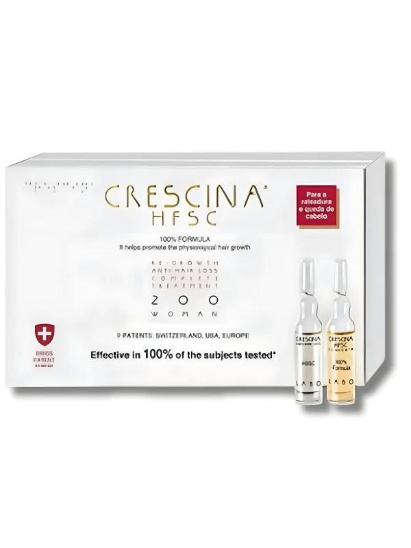 swiss patent patent CRESCINA TTT COMPLET 200 femme 10 +10 AMPOULES