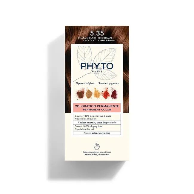 PHYTO COLOR COLOR COLORATION PERMANENTE CHATAIN CLAIR CHOCOLAT 5.35