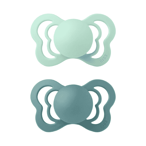 BIBS 2 SUCETTES COUTURE PACIFIER NORDIC ISLAND SEA SIZE 2