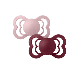 BIBS 2 SUCETTES SUPREME PACIFIER PLUM ELDERBERRY 6+ SIZE 2