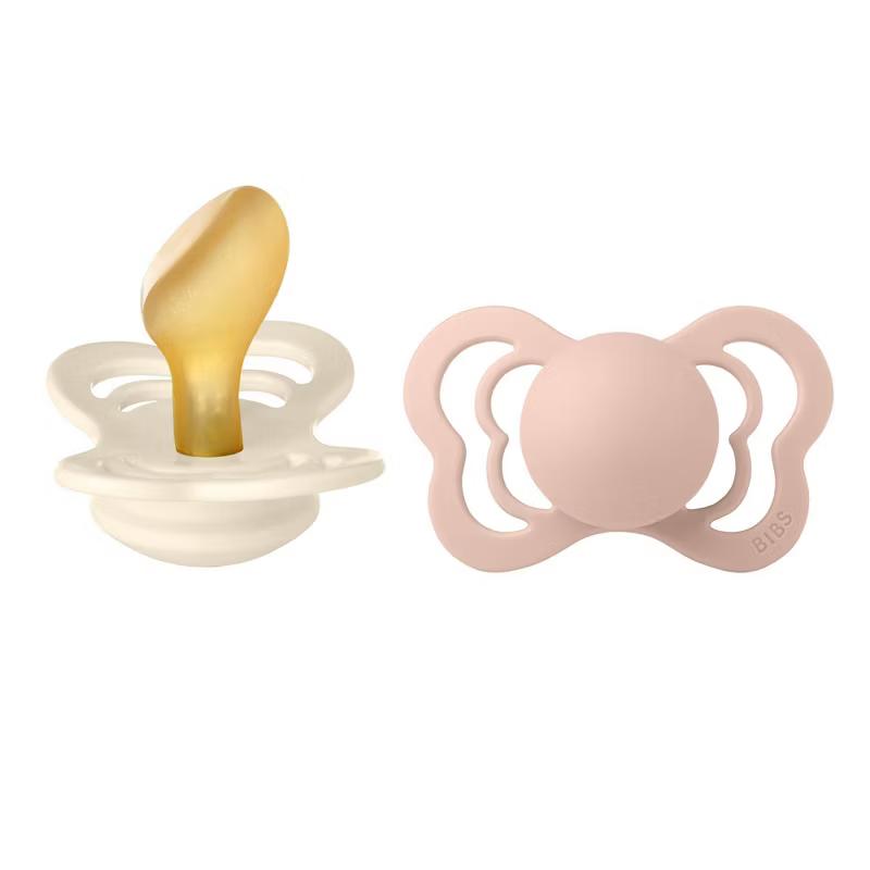BIBS Couture Latex Pacifier 0+ SIZE1 LOT DE 2