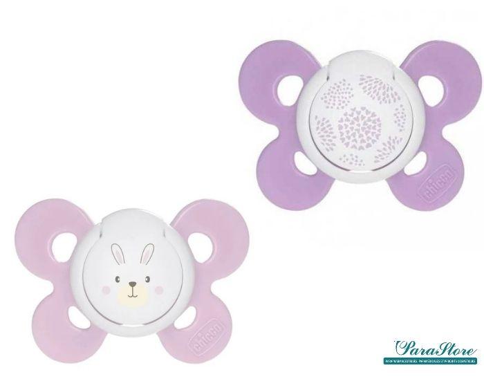 chicco SUCETTE PHYSIO COMFORT EN SILICONE ROSE 6-16M