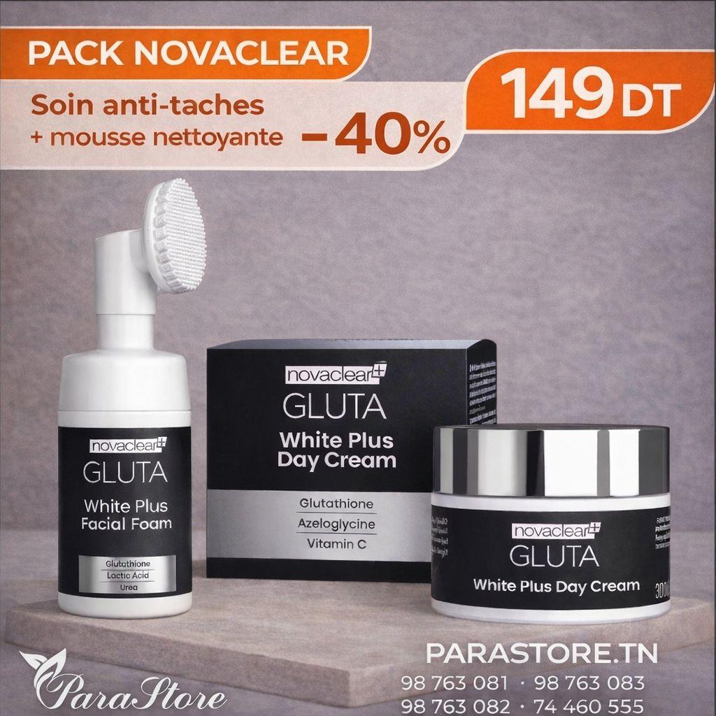 NOVACLEAR GLUTA DEPI GLUTA DAY + MOUSSE GLUTA -40%