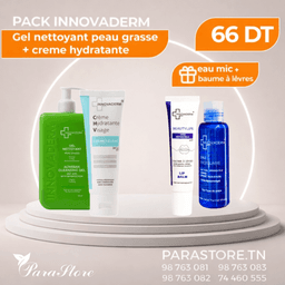 Innovaderm PACK PEAU GRASSE + EAU MICELLAIRE BAUME A LÈVRES
