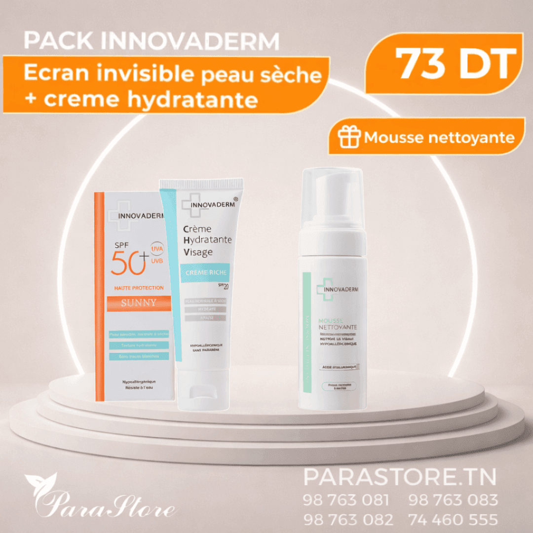 Innovaderm PACK PEAU SECHE + MOUSSE NETTOYANTE