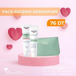 Eucerin PACK DERMOPURE GEL NETTOYANT TRIPLE ACTION + K10 SOIN RÉNOVATEUR + TROUSSE