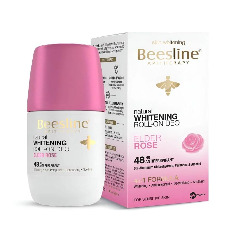BEESLINE DEODORANT WHITENING ROLL ON ELDER 48H