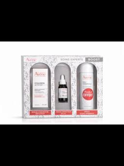 AVENE COFFRET BOOST SERUM CONCENTRE REPULPANT + SERUM CORRECTEUR ECLAT + SPRAY D'EAU THERMALE