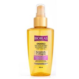 BIOBLAS HUILE DE SOIN CAPILLAIRE KERATIN COLLAGEN REPARATRICE