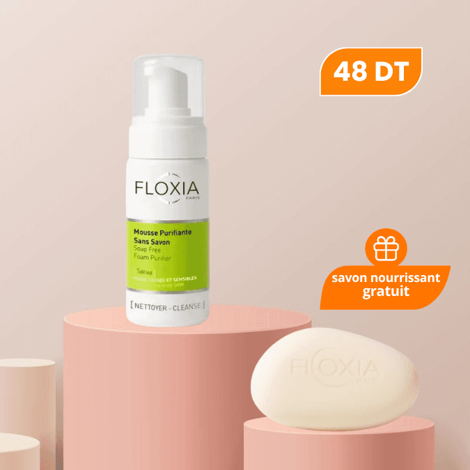 FLOXIA PACK MOUSSE PURIFIANTE PEAUX SECHES + SAVON NOURRISSANT