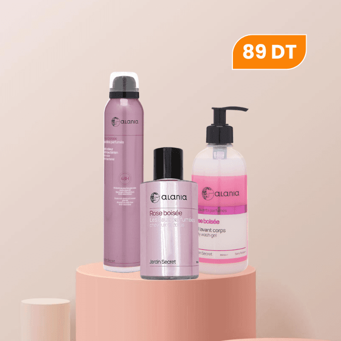 alania PACK EID BOISEE EAU PARFUMEE CHEVEUX CORPS+ GEL LAVANT + DEODORANT PARFUMEE