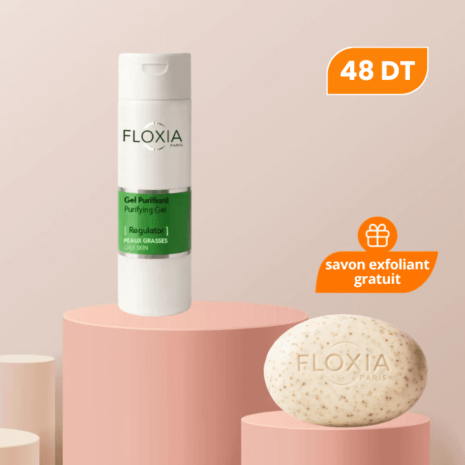 FLOXIA PACK GEL PURIFIANT PEAUX GRASSES + SAVON