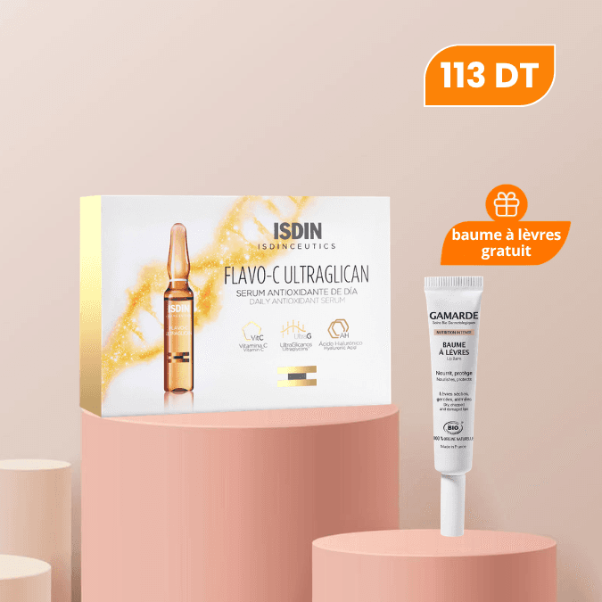 Isdin PACK FLAVO C ULTRAGLICAN + GAMARDE BAUME A LEVRES