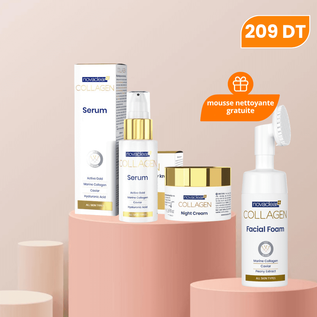 NOVACLEAR PACK COLLAGEN SERUM + NUIT + MOUSSE NETTOYANTE