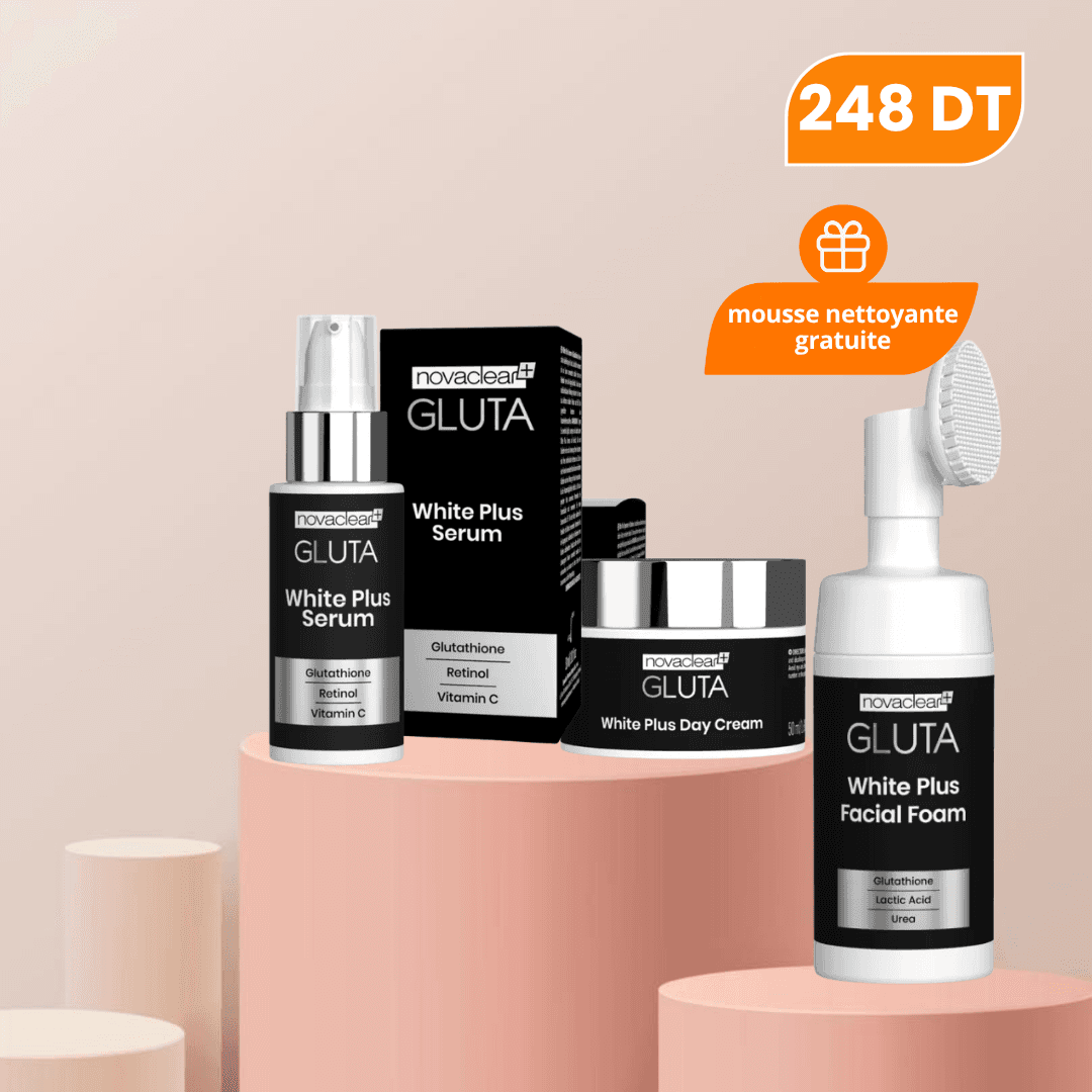 NOVACLEAR PACK GLUTA SERUM + JOUR + MOUSSE NETTOYANTE