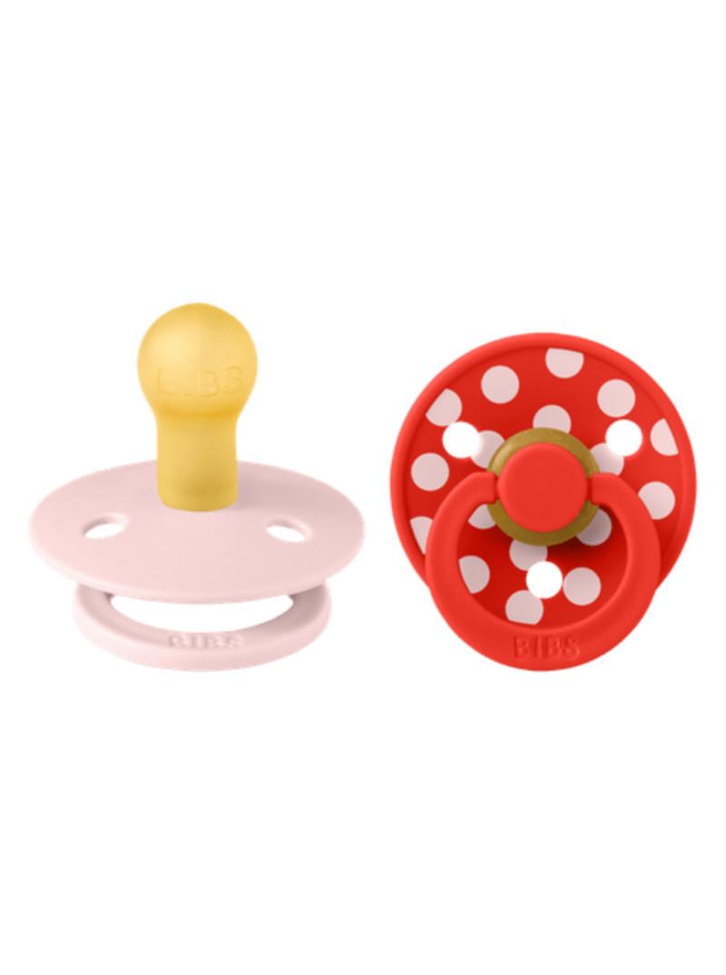 BIBS BIBS 2 SUCETTES COLOUR NATURAL RUBBER BLOSSOM CANDY SIZE1 0M+