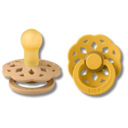 BIBS BOHEME NATURAL RUBER LOT DE 2 SUCETTES 1ER AGE