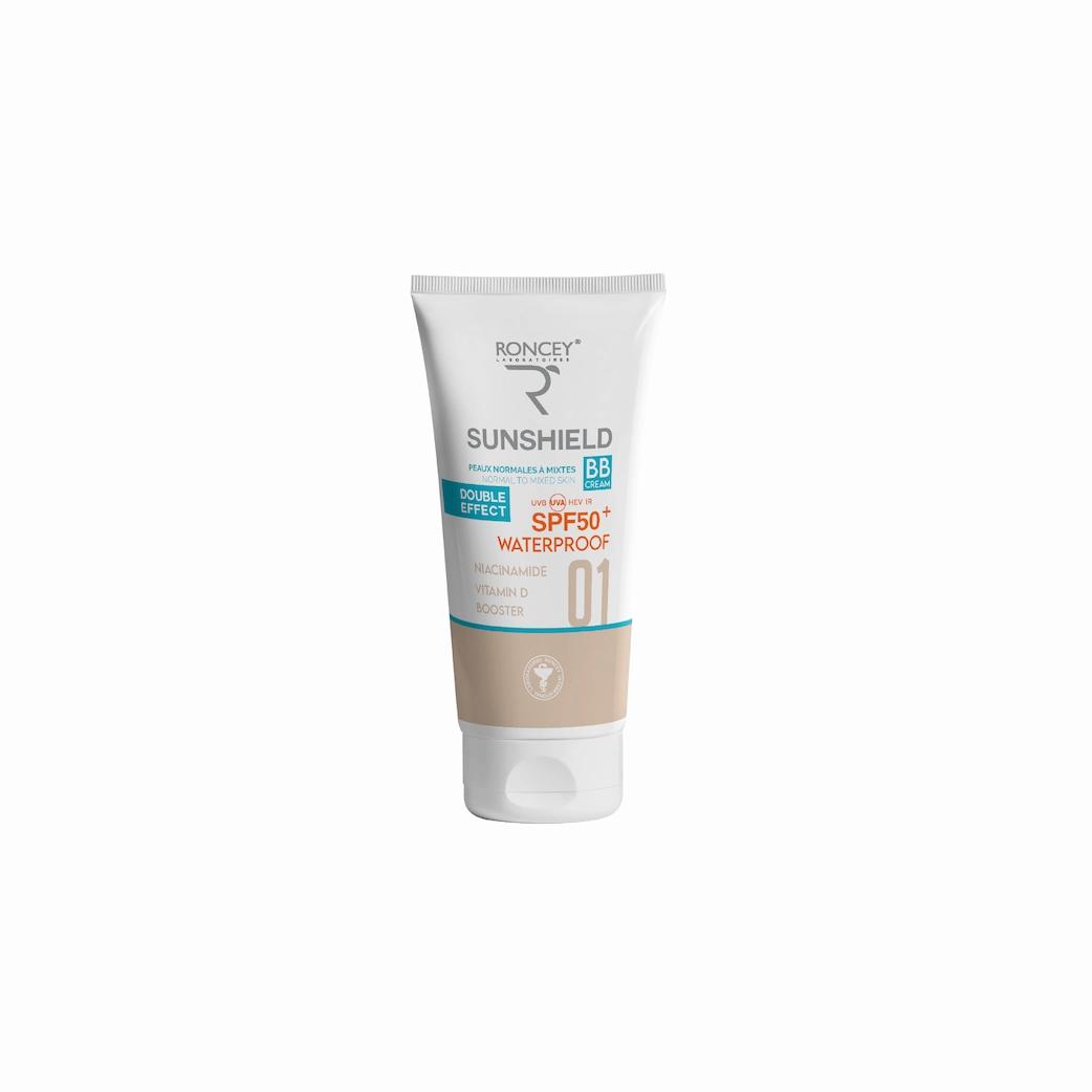 RONCEY DISTRIBUTION DISTRIBUTION SUNSHILED ECRAN NORMALE A MIXTE SPF 50+ TEINTE 01
