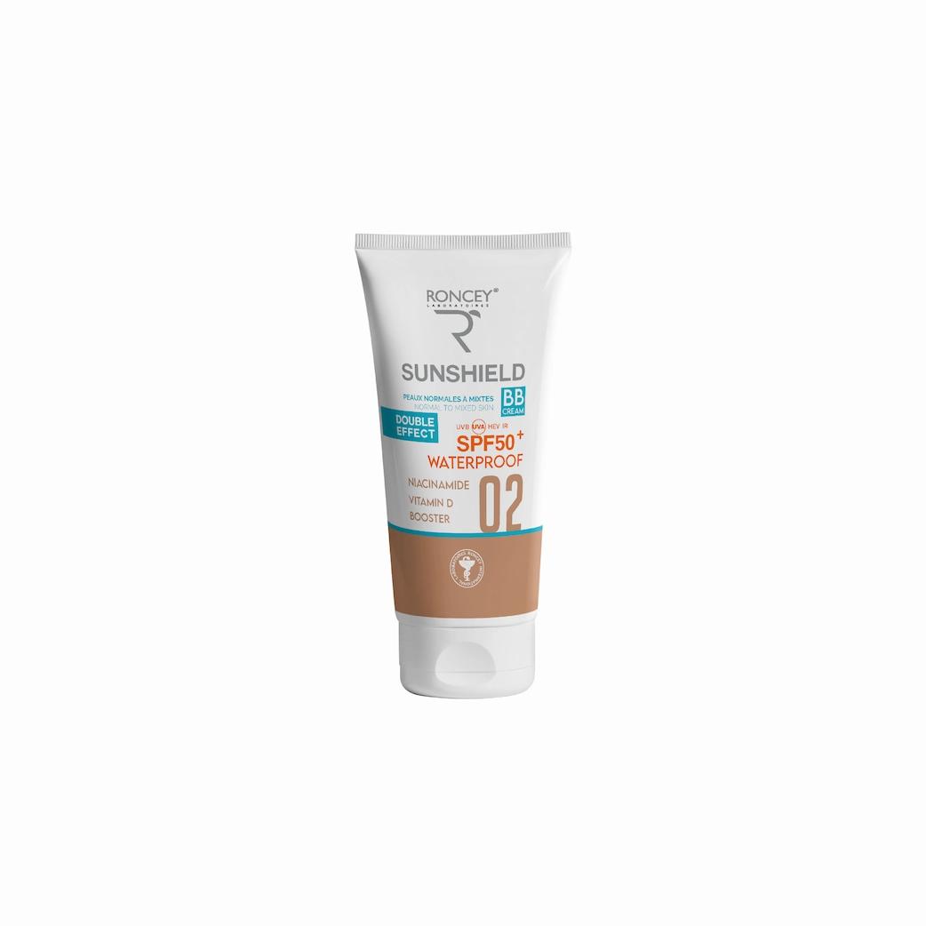 RONCEY DISTRIBUTION DISTRIBUTION SUNSHILED ECRAN NORMALE A MIXTE SPF 50+ TEINTE 02