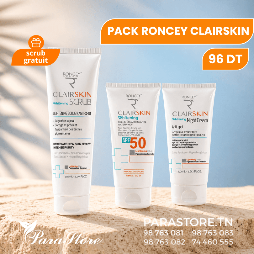 RONCEY DISTRIBUTION DISTRIBUTION PACK CLAIRSKIN + SCRUB