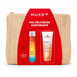 Nuxe EAU DELICIEUSE PARFUMANTE+PRODIGIEUX HUILE DE DOUCHE +TROUSSE