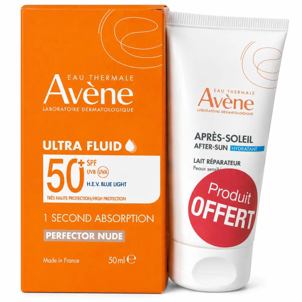 Avene ULTRA FLUID PERFECTEUR TEINTE SPF50+ + LAIT APRES SOLEIL 50ML