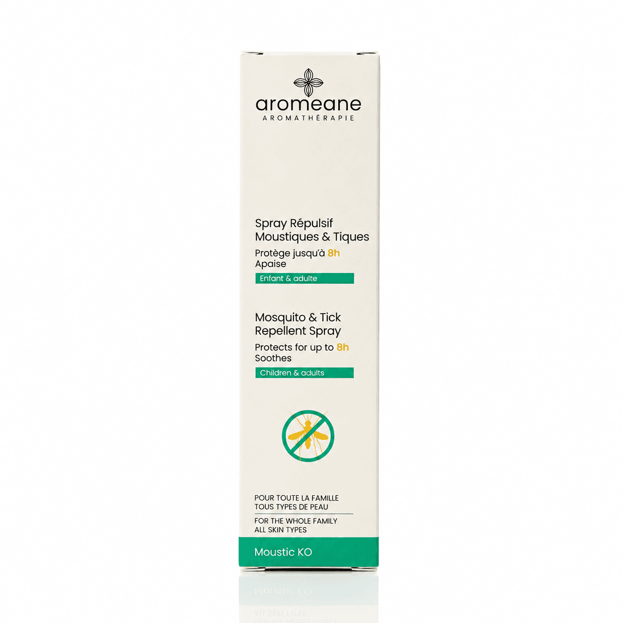 DERMACARE AROMEANE SPRAY RÉPULSIF MOUSTIQUES TIQUES PROTECTION 8H