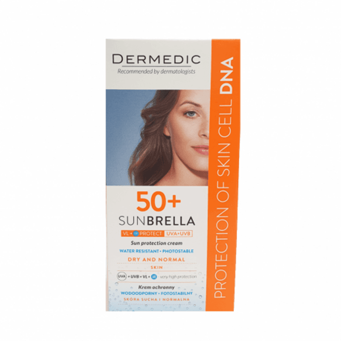 DERMEDIC SUNBRELLA ECRAN SPF50+ PEAUX NORMALES A SECHES