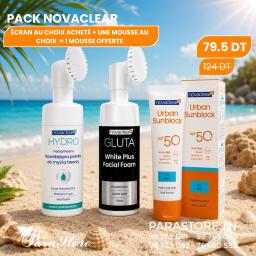 NOVACLEAR PACK 2 ÉCRAN AU CHOIX ACHETÉ + UNE MOUSSE AU CHOIX = 1 MOUSSE