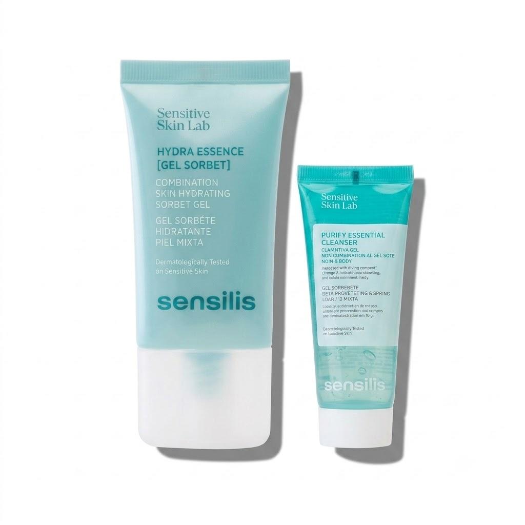 SENSILIS PACK HYDRA ESSENCE SORBET GEL + PURIFY ESSENTIAL CLEANSER GEL NETTOYANT 50ML