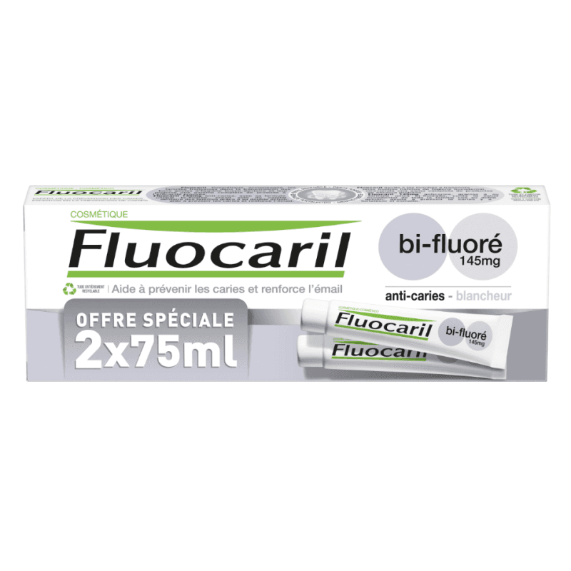 fluocaril DENTIFRICE BI-FLUORE BLANCHEUR LOT DE 2 X