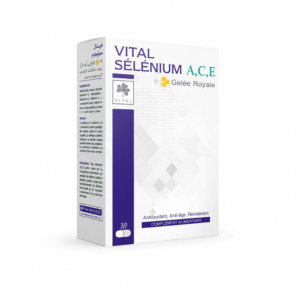 VITAL LABORATOIRES LABORATOIRES SELENIUM ACE BT 30 SANTE