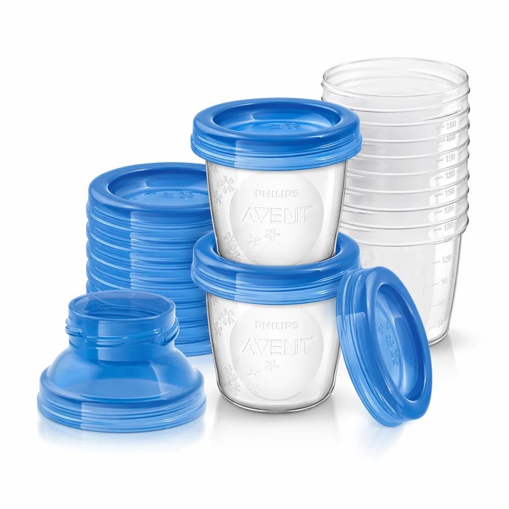 AVENT LOT DE 10 POTS DE CONSERVATION DU LAIT MATERNEL