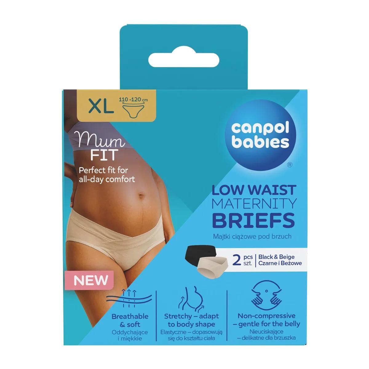 canpol babies babies 2 CULOTTES DE MATERNITÉ TAILLE BASSE BABIES MUM FIT, TAILLE XL-78 020